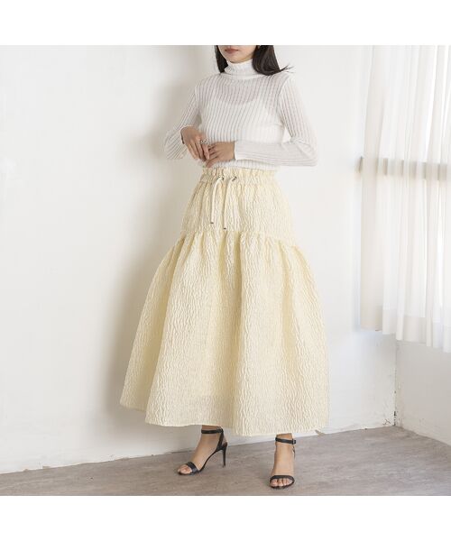 EUCLAID / エウクレイド ミニ・ひざ丈スカート | 【VERY掲載】ふくれジャカードスカート | 詳細17