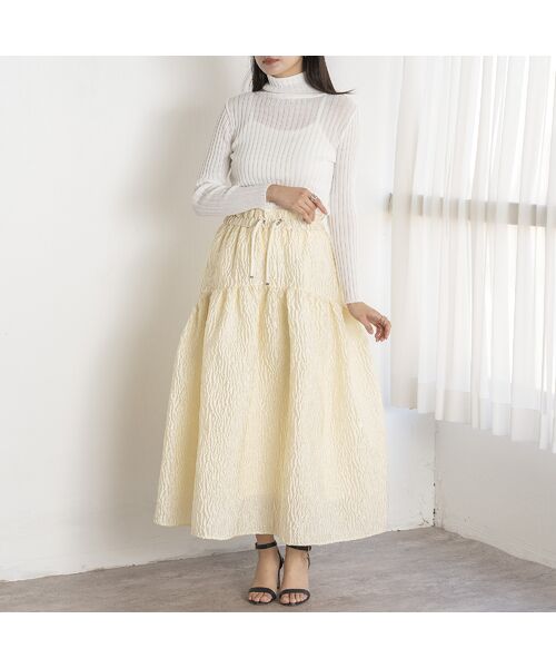 EUCLAID / エウクレイド ミニ・ひざ丈スカート | 【VERY掲載】ふくれジャカードスカート | 詳細18