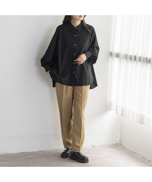 EUCLAID / エウクレイド その他パンツ | 【雑誌掲載】ハイウエストタックパンツ | 詳細4