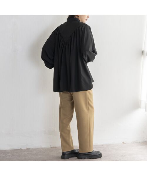 EUCLAID / エウクレイド その他パンツ | 【雑誌掲載】ハイウエストタックパンツ | 詳細5