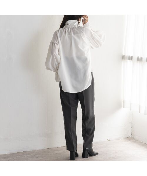 EUCLAID / エウクレイド その他パンツ | 【雑誌掲載】ハイウエストタックパンツ | 詳細9