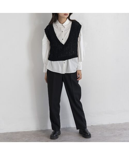 EUCLAID / エウクレイド その他パンツ | 【雑誌掲載】ハイウエストタックパンツ | 詳細17