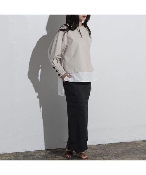 EUCLAID / エウクレイド カットソー | 【雑誌掲載】タックスリーブプルオーバー | 詳細5