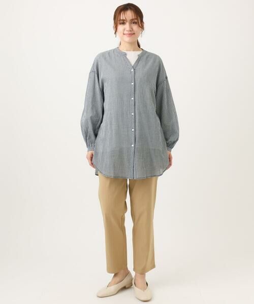 eur3 / エウルキューブ シャツ・ブラウス | 【大きいサイズ】バンドカラーコットンブラウス | 詳細24