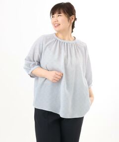 eur3 / エウルキューブ シャツ・ブラウス | 【大きいサイズ】フラワープロバンスプリントブラウス