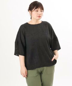 eur3 / エウルキューブ シャツ・ブラウス | 【大きいサイズ】ジャカードブラウス