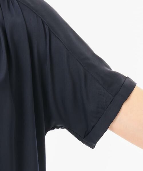 eur3 / エウルキューブ シャツ・ブラウス | 【大きいサイズ/a.v.v×eur3】【接触冷感/UVカット】サテンギャザーブラウス | 詳細11