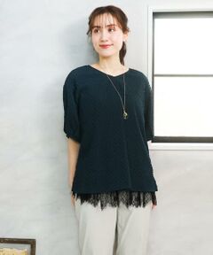 eur3 / エウルキューブ シャツ・ブラウス | 【大きいサイズ】エンボスドットブラウス