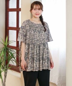 eur3 / エウルキューブ シャツ・ブラウス | 【WEB先行販売】【大きいサイズ】インド綿ピンタックブラウス