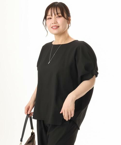 eur3 / エウルキューブ シャツ・ブラウス | 【WEB先行販売】【大きいサイズ/吸水速乾】ドライタッチサッカーブラウス | 詳細8