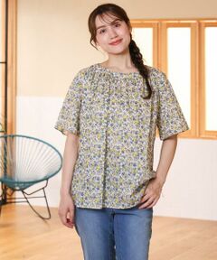eur3 / エウルキューブ シャツ・ブラウス | 【WEB先行販売】【大きいサイズ】フルーツプリントブラウス