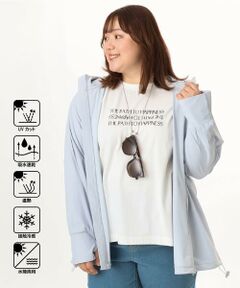 eur3 / エウルキューブ パーカー | 【大きいサイズ/機能素材アイテム】接触冷感ラッシュガード