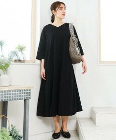 eur3 / エウルキューブ ロング・マキシ丈ワンピース | 【大きいサイズ】ジャージーコンビワンピース
