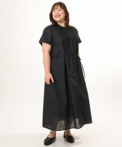 eur3 / エウルキューブ ロング・マキシ丈ワンピース | 【大きいサイズ/a.v.v×eur3】ピンタックワンピース