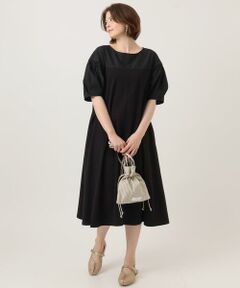 eur3 / エウルキューブ ロング・マキシ丈ワンピース | 【大きいサイズ】切り替えコンビワンピース