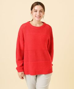 eur3 / エウルキューブ ニット・セーター | 【大きいサイズ/a.v.v×eur3】メッシュニット