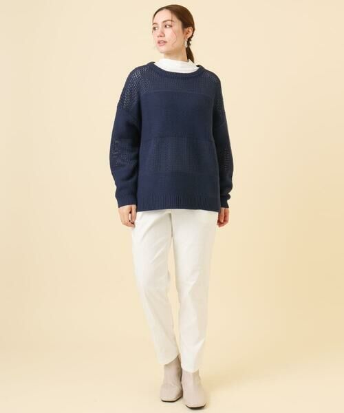 eur3 / エウルキューブ ニット・セーター | 【大きいサイズ/a.v.v×eur3】メッシュニット | 詳細15