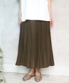 eur3 / エウルキューブ ロング・マキシ丈スカート | 【大きいサイズ】パネルフレアスカート