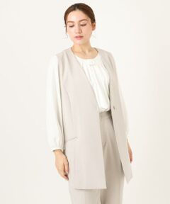 eur3 / エウルキューブ セットアップ | 【大きいサイズ】WクロスVネックジレ