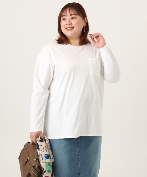 eur3 / エウルキューブ カットソー | 【大きいサイズ】コットン長袖Tシャツ | 詳細12