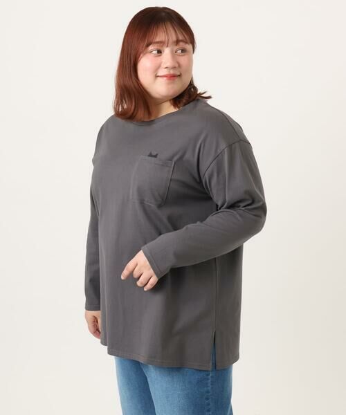 eur3 / エウルキューブ カットソー | 【大きいサイズ】コットン長袖Tシャツ | 詳細18
