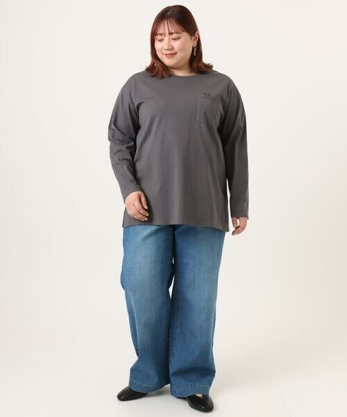 eur3 / エウルキューブ カットソー | 【大きいサイズ】コットン長袖Tシャツ | 詳細22