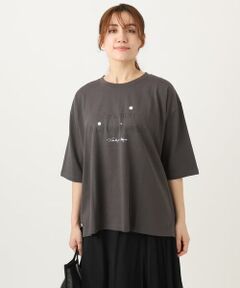 eur3 / エウルキューブ カットソー | 【大きいサイズ】コットンロゴTシャツ