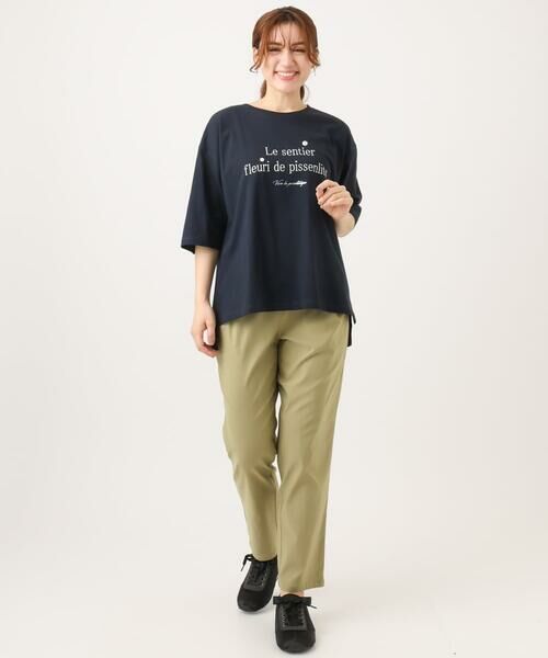 eur3 / エウルキューブ カットソー | 【大きいサイズ】コットンロゴTシャツ | 詳細2