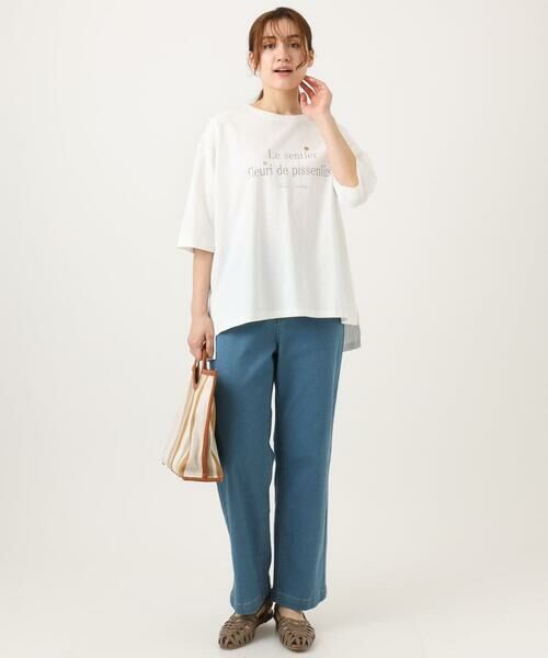 eur3 / エウルキューブ カットソー | 【大きいサイズ】コットンロゴTシャツ | 詳細13