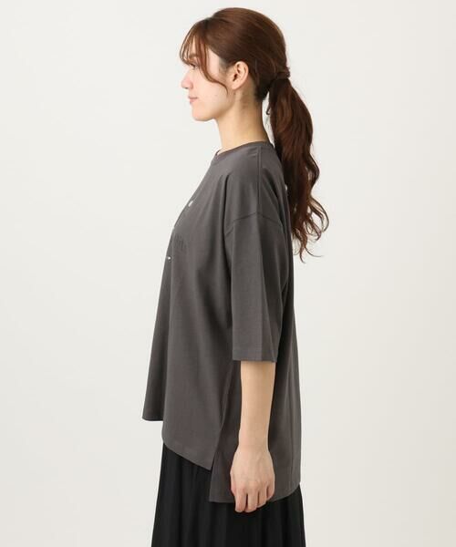eur3 / エウルキューブ カットソー | 【大きいサイズ】コットンロゴTシャツ | 詳細27