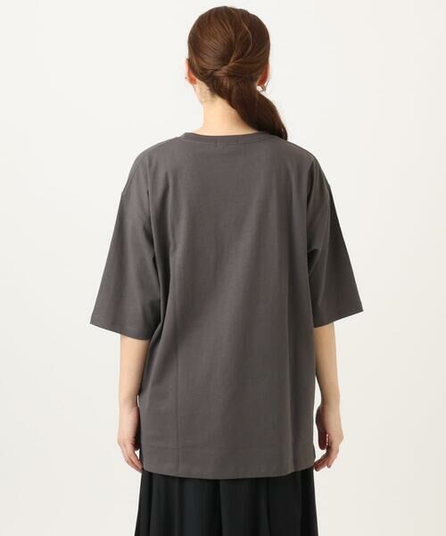 eur3 / エウルキューブ カットソー | 【大きいサイズ】コットンロゴTシャツ | 詳細28