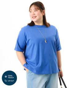 eur3 / エウルキューブ カットソー | 【大きいサイズ/接触冷感/UVカット】ドロップショルダーコットンTシャツ