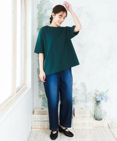 eur3 / エウルキューブ カットソー | 【大きいサイズ/接触冷感/UVカット】ドロップショルダーコットンTシャツ | 詳細7