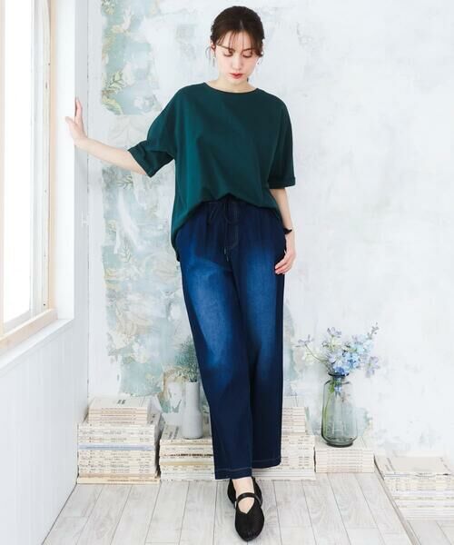 eur3 / エウルキューブ カットソー | 【大きいサイズ/接触冷感/UVカット】ドロップショルダーコットンTシャツ | 詳細9