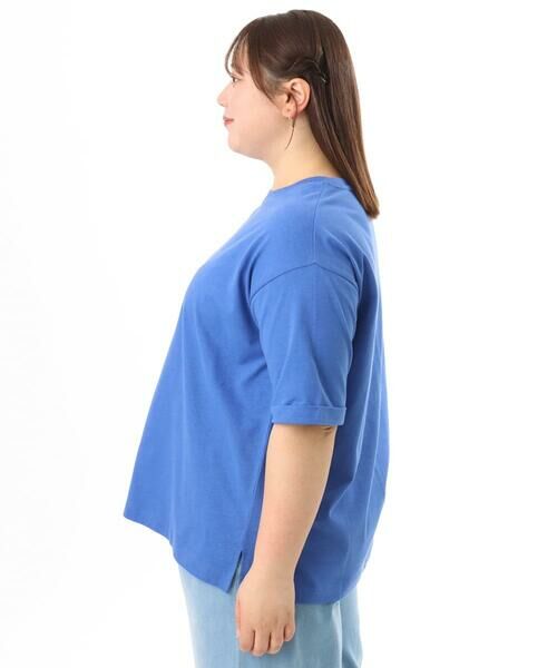 eur3 / エウルキューブ カットソー | 【大きいサイズ/接触冷感/UVカット】ドロップショルダーコットンTシャツ | 詳細12