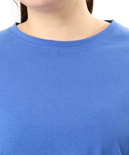 eur3 / エウルキューブ カットソー | 【大きいサイズ/接触冷感/UVカット】ドロップショルダーコットンTシャツ | 詳細14