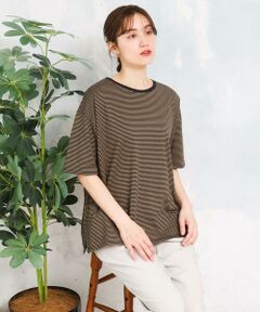 eur3 / エウルキューブ カットソー | 【大きいサイズ】ボーダーTシャツ