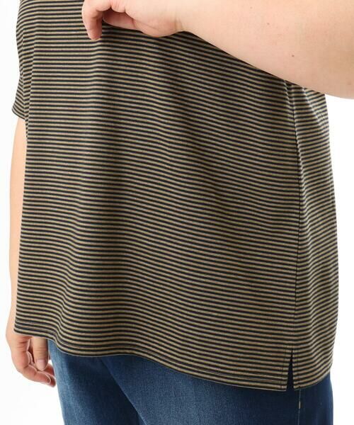 eur3 / エウルキューブ カットソー | 【大きいサイズ】ボーダーTシャツ | 詳細11