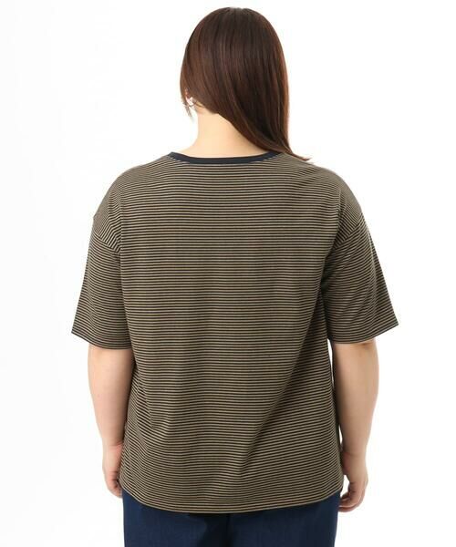 eur3 / エウルキューブ カットソー | 【大きいサイズ】ボーダーTシャツ | 詳細8