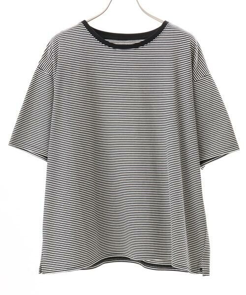 eur3 / エウルキューブ カットソー | 【大きいサイズ】ボーダーTシャツ | 詳細20