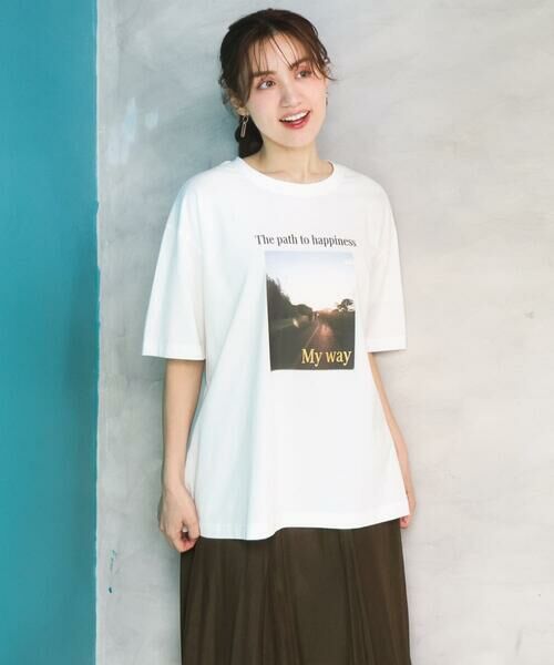 eur3 / エウルキューブ カットソー | 【大きいサイズ/機能素材】フォトプリントTシャツ | 詳細2