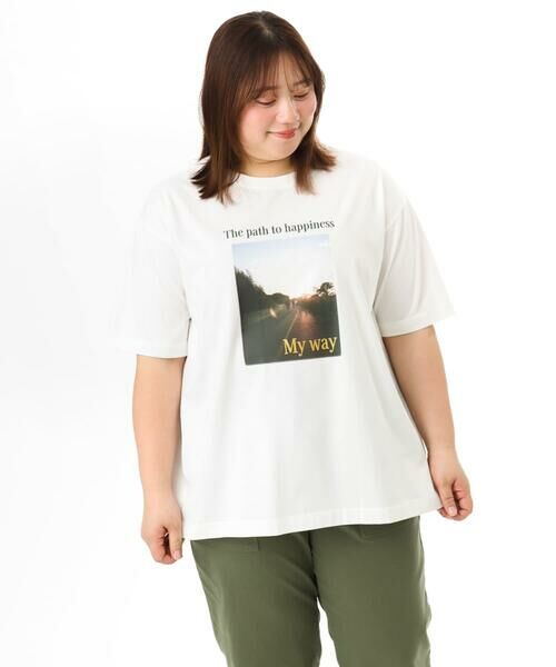 eur3 / エウルキューブ カットソー | 【大きいサイズ/機能素材】フォトプリントTシャツ | 詳細7