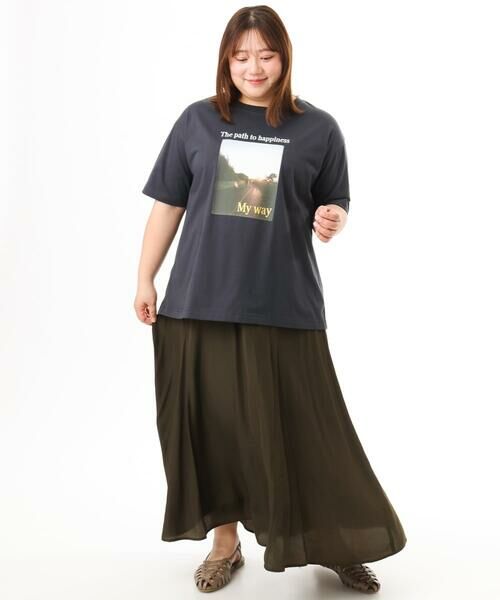 eur3 / エウルキューブ カットソー | 【大きいサイズ/機能素材】フォトプリントTシャツ | 詳細20