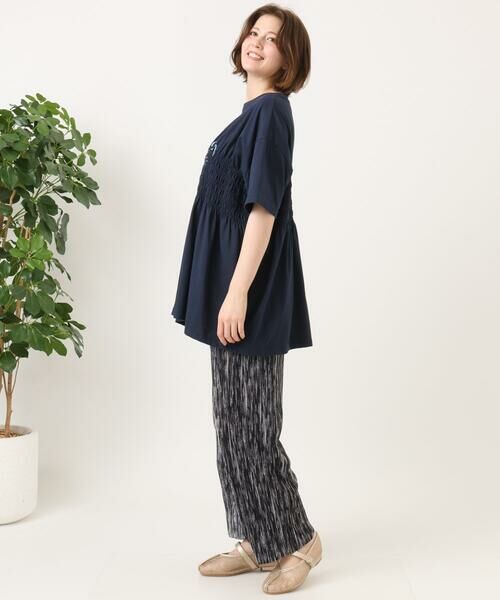 eur3 / エウルキューブ カットソー | 【大きいサイズ/機能素材】シャーリングロゴTシャツ | 詳細8