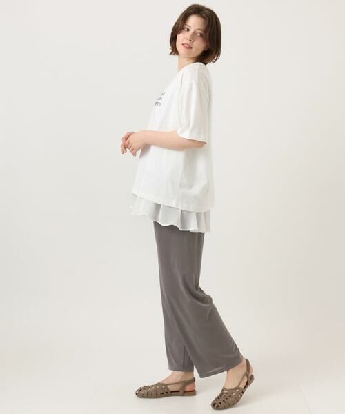 eur3 / エウルキューブ カットソー | 【大きいサイズ/機能素材】フロッキーロゴTシャツ | 詳細2