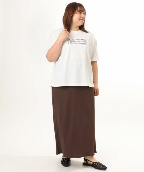 eur3 / エウルキューブ カットソー | 【大きいサイズ/機能素材】フロッキーロゴTシャツ | 詳細5