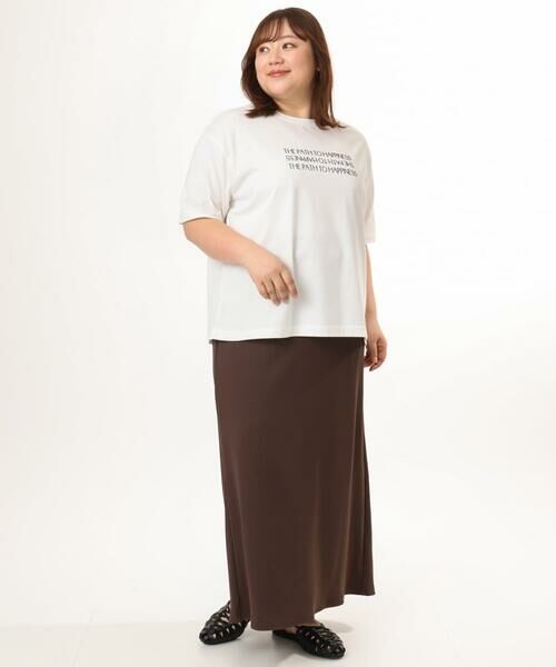 eur3 / エウルキューブ カットソー | 【大きいサイズ/機能素材】フロッキーロゴTシャツ | 詳細6