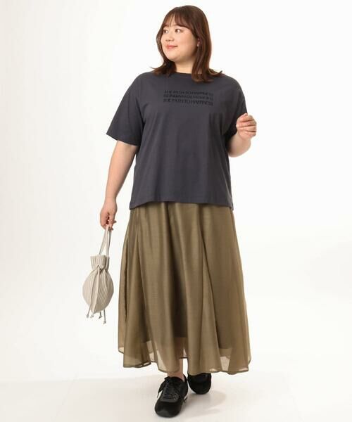 eur3 / エウルキューブ カットソー | 【大きいサイズ/機能素材】フロッキーロゴTシャツ | 詳細15