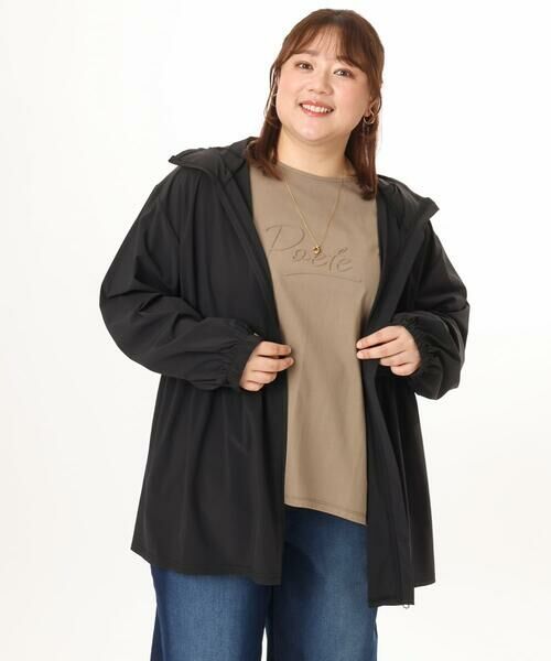 eur3 / エウルキューブ カットソー | 【大きいサイズ/UVカット/接触冷感】コットンエンボスロゴＴシャツ | 詳細11