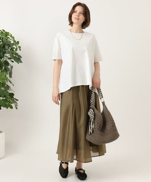 eur3 / エウルキューブ カットソー | 【大きいサイズ/UVカット/接触冷感】コットンエンボスロゴＴシャツ | 詳細12